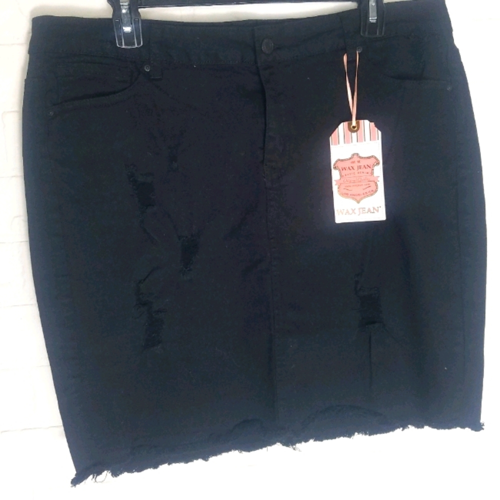 rue 21Wax jean skirt